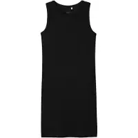 Name it Kjole - Rib - Slim - Noos - NmfNakal - Svart - - 10 år (140) - Kjole