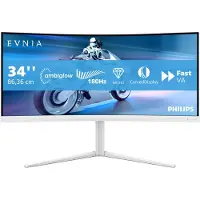Philips Evnia 5000 34M2C5501A/00 skjerm 34 180 Hz Fast VA buet, hvit