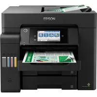 Epson EcoTank ET-5805 - Multifunksjonsskriver - farge - ink-jet - ITS - A4/Legal (medie) - opp til 25 spm (trykking) - 550 ark - 33.6 kbps - USB, LAN, Wi-Fi(ac) - svart