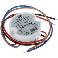 Mw Power AF3012Y: MW Power 30W 12V/2.5A round LED power supply, IP67