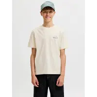 JACK&JONES JUNIOR T-skjorte - JorNørrebro - Antique White - - 10 år (140) - T-skjorte