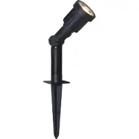Star Trading LED-spot med jordspyd 418-92-1, svart plast, svingbar