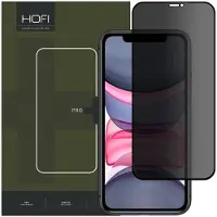 Hofi iPhone 11 / iPhone XR Anti Spy Pro+ Privacy Beskyttelsesglass - Svart Kant