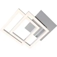 Briloner Frame LED-taklampe, 3 000 K, krom