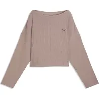 Puma CLOUDSPUN Rib Slouch Boxy Tee Women, Clothing, Sandstone, XL
