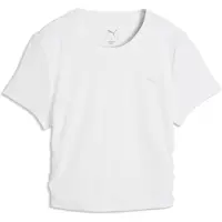 Puma CLOUDSPUN Ribbed Slim Training Tee Women, Clothing, White, L