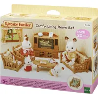 Sylvanian Families Hjemme Stue Sett Med Figurer