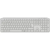 Keychron B6 Pro Ultra-Slim Wireless Keyboard Tri-Mode - Ivory White - Tastatur - Nordisk - Hvit