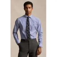 Ralph Lauren for man. 712827063002 Blue Custom Fit poplin shirt (41), Casual, Cotton, Classic, Long sleeve