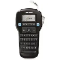 Dymo LabelMANAGER 160 - Etikettmaker - S/H - Rull (1,3 cm) - 2-linjers utskrift - svart