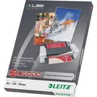 Leitz - Glanset, krystallklar - A3 (297 x 420 mm) lamineringspunger