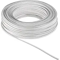 Goobay - Høyttalerkabel HVIT 2 x 2.5 mm² 25m