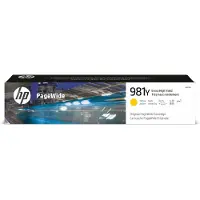 HP 981Y - 185 ml - Ekstra høy ytelse - gul - original - PageWide - blekkpatron - for PageWide Enterprise Color MFP 586 PageWide Managed Color E55650