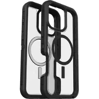 Otterbox Defender Series XT - Baksidedeksel for mobiltelefon - robust - MagSafe-samsvar - plastikk - mørk side (klar / svart) - for Apple iPhone 16 Pro Max