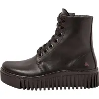 Art for woman. 115171101003_001 Leather Ankle Boots 1517 Brighton black (41), 1 to 3 cm, Zip, Casual