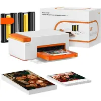 Liene Amber M110 bærbar fotoprinter 4x6 med 60 ark 4x6 fotopapir