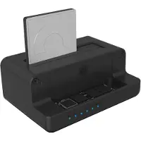 Icy Box IB-2914MSCL-C31 - HDD / SSD-dokkestasjon - 2,5 / 3,5 delt, M.2 - SATA 6Gb/s - USB 3.2 (Gen 2) - svart