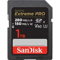 SanDisk Extreme PRO SDSDXEP-1T00-GN4IN SDXC-minnekort 1 TB UHS-II 280/150 MB/s