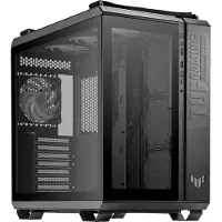 Asus TUF Gaming GT502 Plus - Mid tower - ATX - sidepanel med vindu (herdet glass) - ingen strømforsyning - svart - USB/lyd