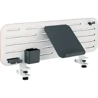 Leitz Ergo Pegboard organiseringstavle til skrivebordet med laptop holder, 80x25 cm hvid