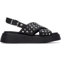Xti for woman. 14523901-NEGRO Sandals 145239 black (38), Flat, Buckle, Casual, Sport