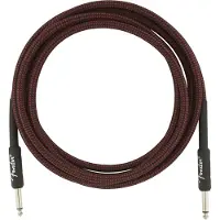 Fender Profesjonell 10 Fot Lang Rett Instrumentkabel Rød Tweed