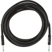 Fender Profesjonell 15 Fot Lang Rett Instrumentkabel Svart