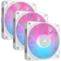 Corsair iCUE Link RX120 RGB Triple Starter Kit - Kabinettvifte - 120 mm - hvit (en pakke 3)