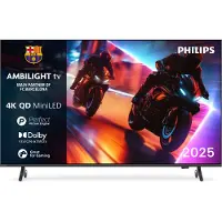 Philips 85MLED910 - 85" Diagonalklasse LED-bakgrunnsbelyst LCD TV - QLED - Smart TV - TITAN OS - 4K UHD (2160p) 3840 x 2160 - HDR - Quantum Dot, Mi...
