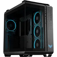Asus TUF Gaming GT502 Horizon - Mid tower gaming - ATX - sidepanel med vindu (herdet glass) - ingen strømforsyning - klassisk svart - USB/lyd