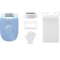Philips Series 4000 BRE247/00 epilator med ledning, 2 hastigheter, LED-lys, blå