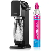 SodaStream Art kullsyremaskin svart / sodamaskin med Quick Connect-sylinder / 43 cm