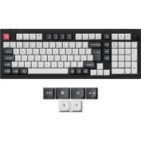 Keychron Q5 HE - Tastatur - QMK tilpasset, fullt montert knapp - 96% - bakgrunnsbelyst - trådløs - USB, 2.4 GHz, Bluetooth 5.2 - QWERTY - Nordisk - tastsvitsj: Gateron Double-Rail Magnetic Nebula(Hot