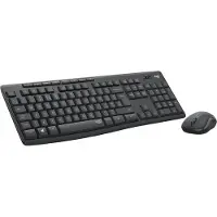 Logitech MK295 Silent - Tastatur- og mussett - trådløs - 2.4 GHz - Pan Nordic - grafitt