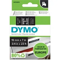Dymo D1 - Selvklebende - hvit på svart - Rull (1,9 cm x 7 m) 1 kassett(er) etikettbånd - for LabelMANAGER 360, 400, 420, 450, 500, PC, PC2, Wireless PnP LabelPOINT 300, 350