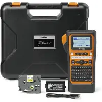 Brother P-Touch PT-E310BTVP - Etikettmaker - S/H - termotransfer - Rull (1,8 cm) - 180 dpi - inntil 20 mm/sek - USB 3.0, Bluetooth 5.0 - kutter - utskriftsforhåndsvisning - oransje, svart