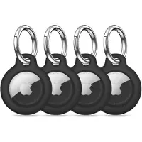 Tech-Protect Rough 4-pakning med etuier til Apple AirTag 1 / 2 – svart