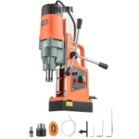 Vevor magnetisk drill, 1550W motor 50 mm kjernediameter, 13000 N magnetisk kraft, 0-550 o/min variabel hastighet, bærbar elektrisk magnetborepresse boremaskin for metalloverflater, hjemmeforbedring