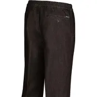 Brühl Jeans med strikk i livet - koksgrå/svart