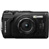 Olympus Tough TG-7 - Digitalkamera - kompakt - 12.0 MP - 4K / 30 fps - 4optisk x-zoom - Wireless LAN, Bluetooth - under vannet inntil 15 m - svart
