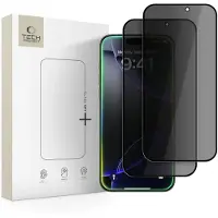Tech-Protect iPhone 16 Pro/17/17 Pro Glass Spy+ Privacy Beskyttelsesglass - 2 stk. - Svart