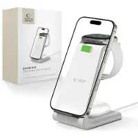 Tech Protection QI15W-A36 3in1 Charging Station for Apple - White