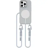 Tech-Protect MagNecklace MagSafe-etui med snor til iPhone 16 Pro Max - grå