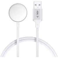 Tech-Protect MC02 UltraBoost magnetisk lader for Apple Watch med USB-A-kabel - 1m - Hvit