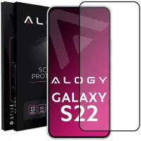 Alogy Tempered glass for Full Glue case friendly for Samsung Galaxy S22 Black