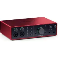 Focusrite Scarlett 16i16, Desktop, Rød, Sort, USB Type-C, 16 dBu, 3 O, 24-bit/192kHz