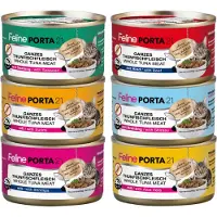 Porta 21 Prøvepakke Feline - 6 x 90 g - Tunfisk - 6 ulike smaksvarianter