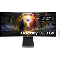 Samsung Odyssey OLED G8 S34DG850SU - G85SD Series - OLED-skjerm - Smart - gaming - kurvet - 34" - 3440 x 1440 UWQHD @ 175 Hz - 250 cd/m² - 1000000:...