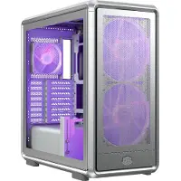 Cooler Master MasterFrame 600 Mesh - MT - SSI CEB - sidepanel med vindu (herdet glass) (ATX) - sølv - USB/lyd