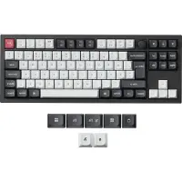Keychron Q3 HE 80% Knob Trådløs Tri-Mode QMK - Gateron 2.0 Magnetiske brytere - Kullsvart - Gamingtastatur - Uten numpad - Nordisk - Svart